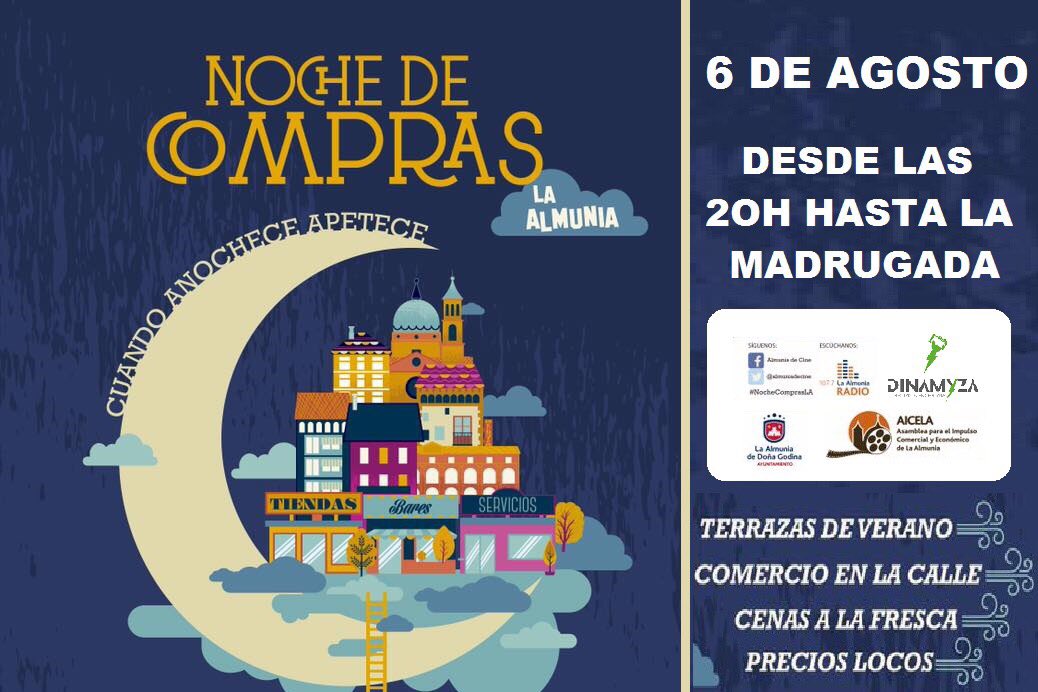 ComercioAiceLA's tweet photo. Queda muy poco para disfrutar en #NochedeComprasLA Ofertas Sopresas y mucho + #AICELA MUEVE #megustaLA #LaAlmunia https://t.co/D2DaAPIBZ4