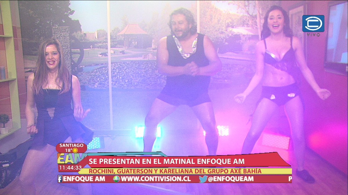 ENFOQUEAM's tweet photo. @rociolatrach como #Rochini, @K_natali como #Kareliana y @adiazvaldes como #Guaterson juntos #AxéBahía en @ENFOQUEAM https://t.co/xJppqrpqBg