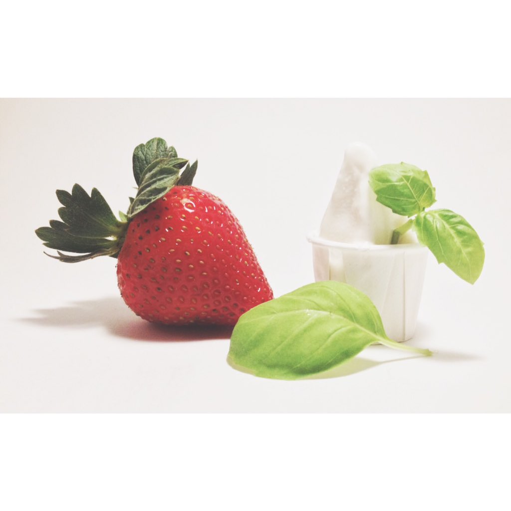 Strawberry Basil is here through the weekend! Made with fresh strawberries and Vermont sweet basil. #GoBerry #local