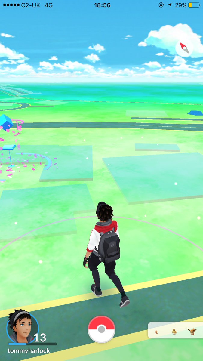 tom_harlock's tweet image. i put a lure near the hospital because even kids who can't leave their bed deserve to catch them all