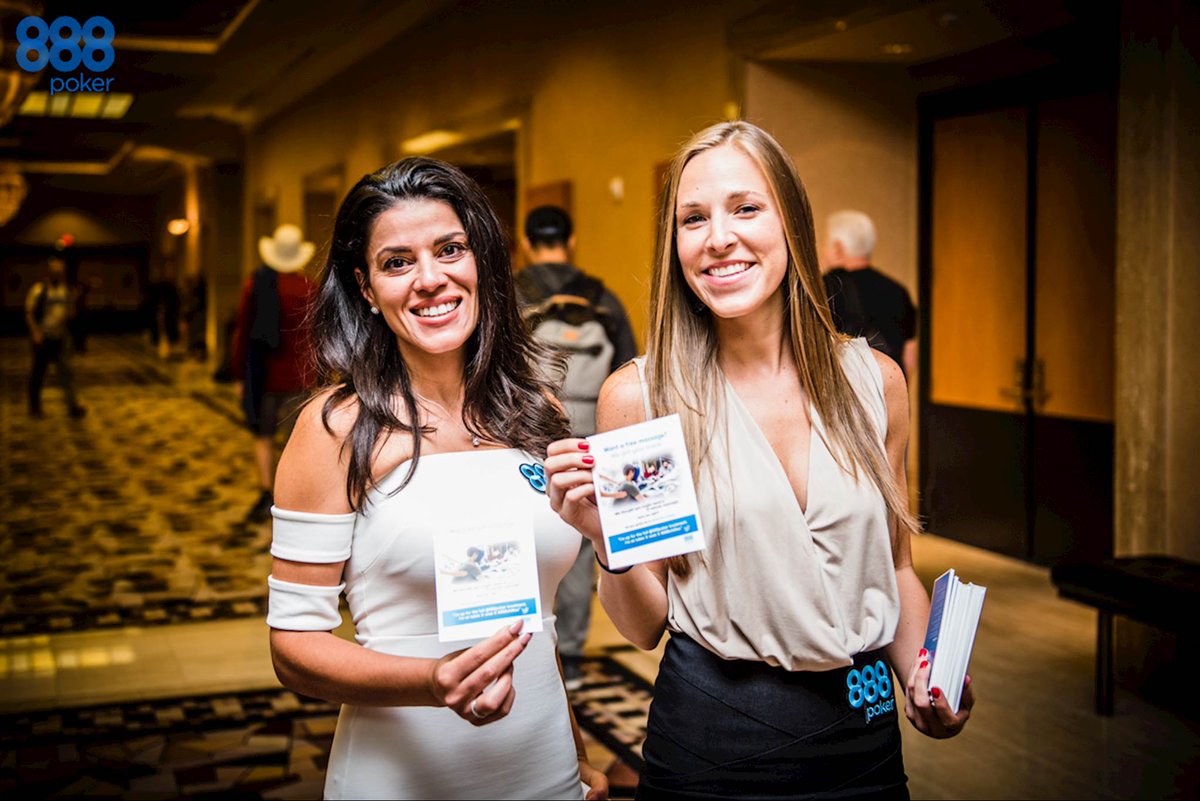 888poker's tweet image. The free massage promo restarts @ noon!

"I'm up for the full @888Poker treatment! Table X Seat X #888chillax."