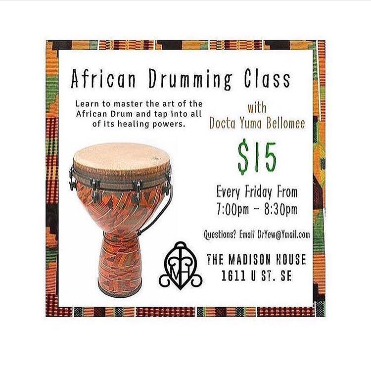 MadisonHouseDC's tweet photo. Join us this tonight at #TheMadisonHouse for African Drumming Class!

RSVP: DrYew@Ymail.com https://t.co/uFYTtcJHQH https://t.co/TpFRpr3pmP