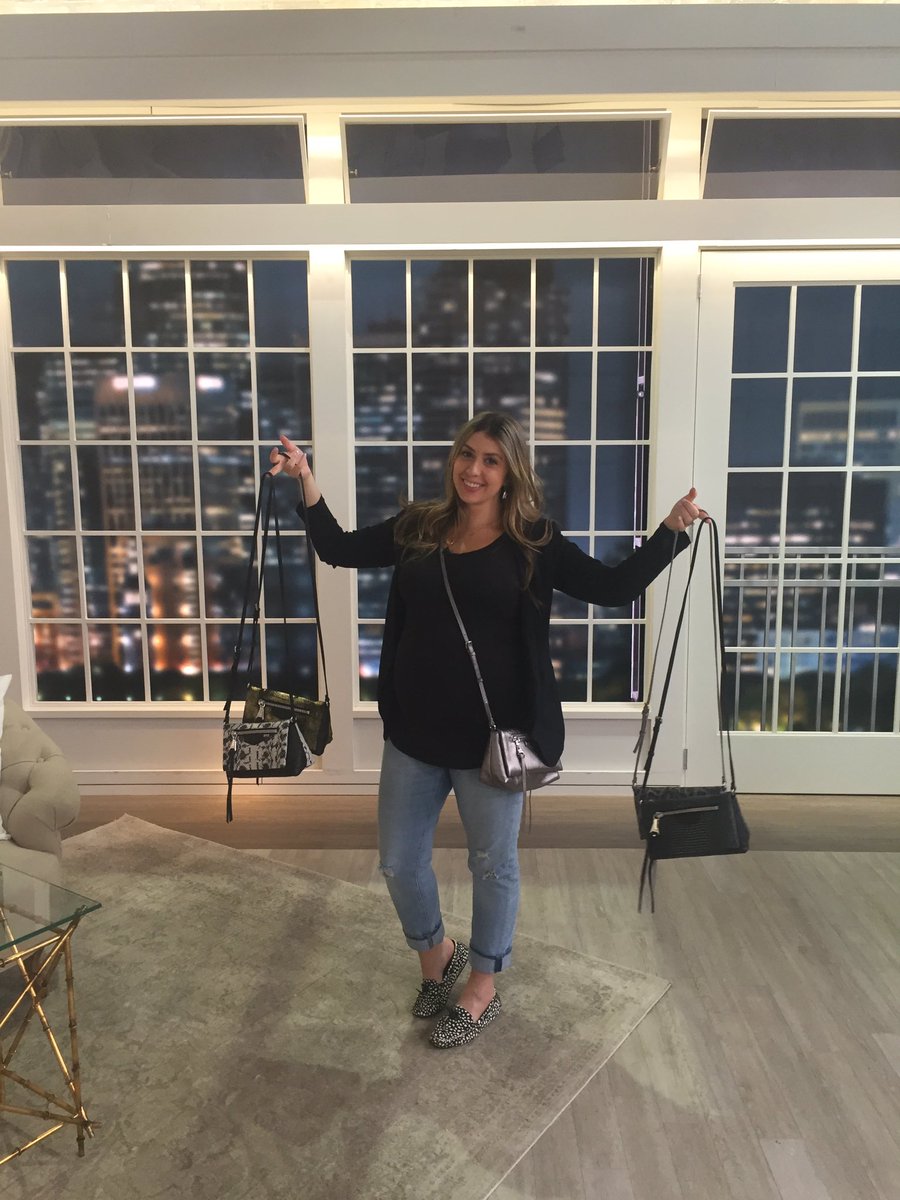 Coming up next on @QVC with the cutest leather cross-body. Join me live! #aimeeatqvc