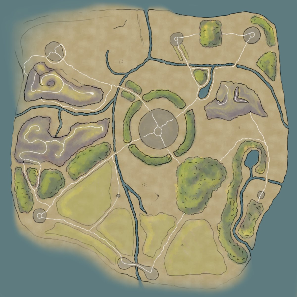 BezzTech's tweet image. The map for the new RPG :D