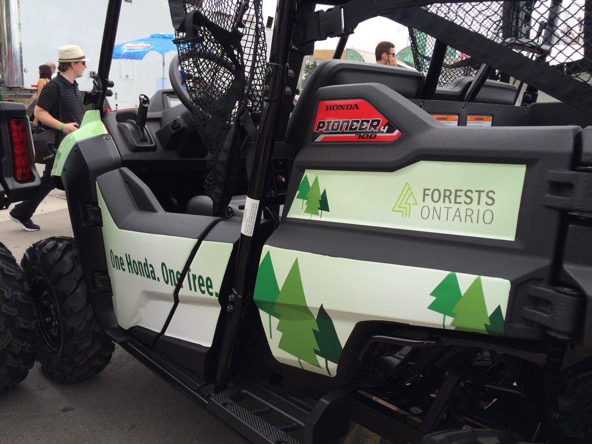 forestscanada's tweet photo. Going to @hondaindy? Keep an eye out for our cute side by side thanks to @HondaCanada! #OneHondaOneTree https://t.co/iOhKD2RQQV
