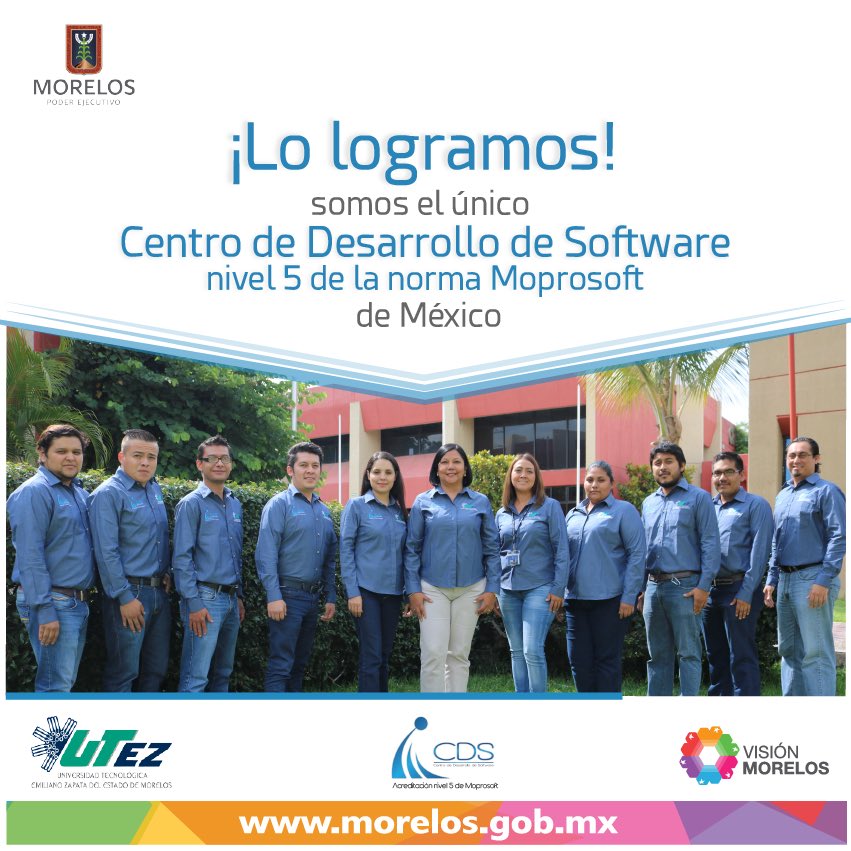utezoficial's tweet image. Obtuvimos el nivel 5 #Moprosoft en nuestro Centro de Desarrollo de Software, los únicos de #México en lograrlo.