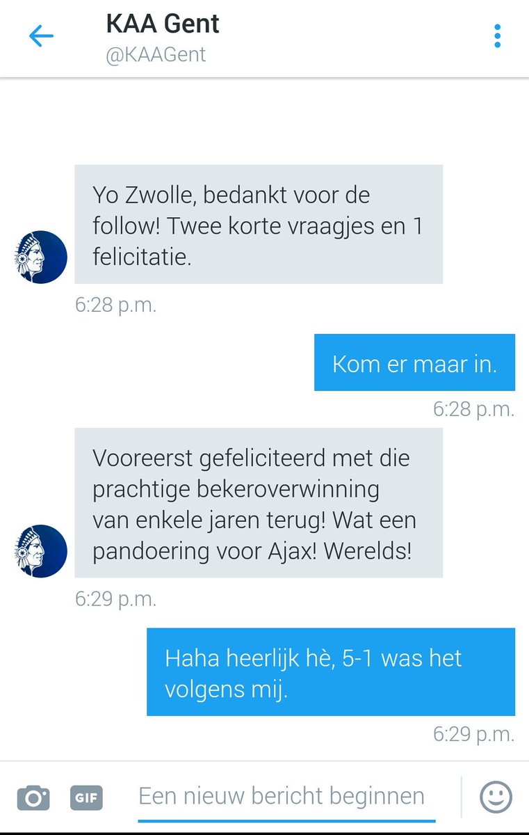 PECZwolle's tweet photo. Bedankt @KAAGent voor de sportieve oefenmatch, maar zéker ook voor deze felicitaties. Succes dit seizoen! 💪⚽ #gntzwo https://t.co/pDNpJ2ya6A