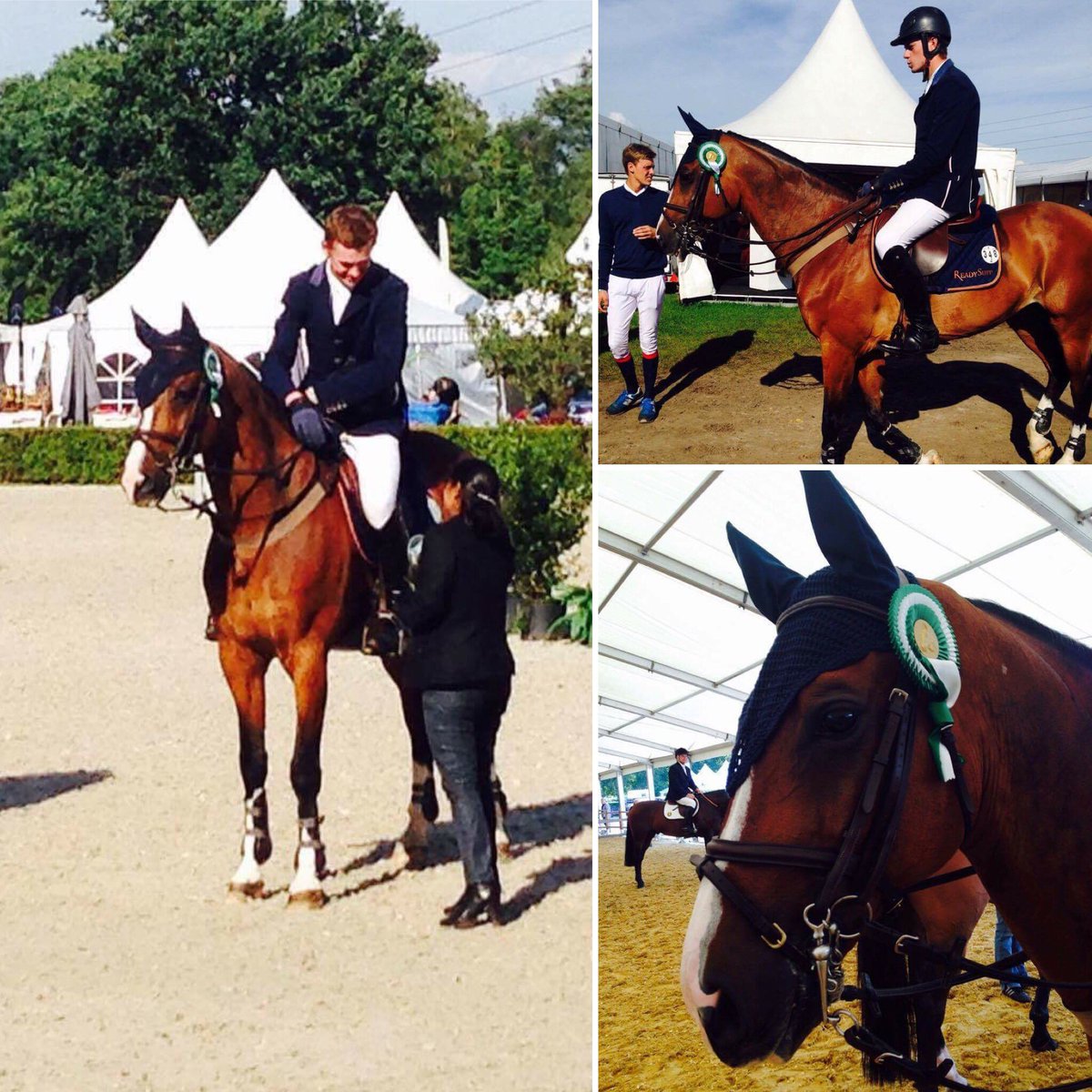 RoeSpencer's tweet photo. It's going well @CHDeWolden, #WonderWhy came 4th in 1.45m this afternoon and qualified for Sunday's Grand Prix https://t.co/KuudQEQpcS