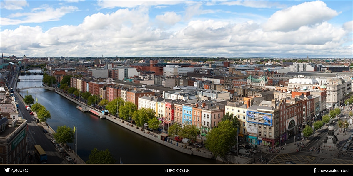 NUFC's tweet photo. MATCHDAY: Get some insider tips on today's destination - @VisitDublin 🇮🇪☘

👉🏽 https://t.co/KjZUHbywUV #NUFC https://t.co/pUxuxovzxg