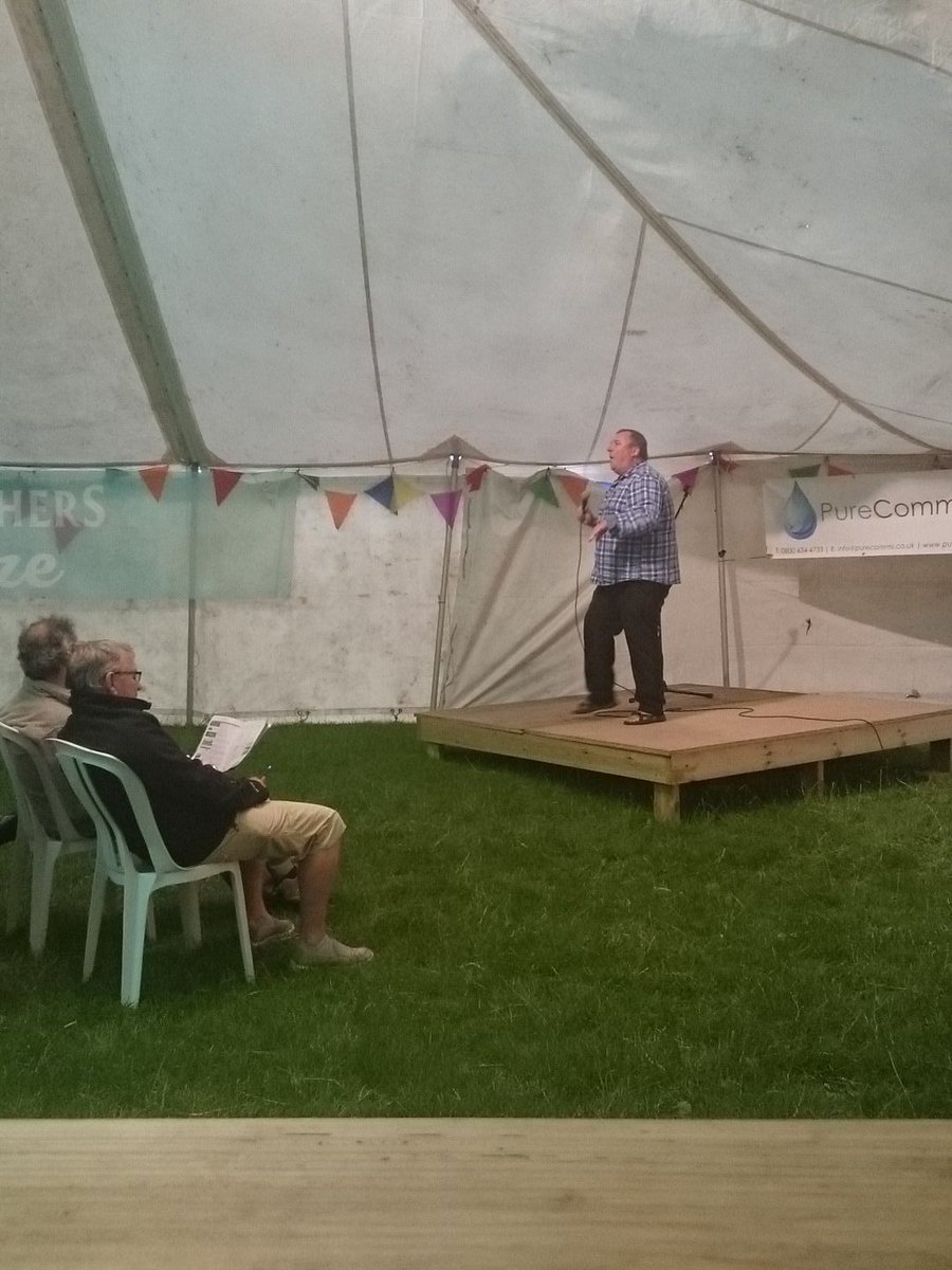 Comedy on in the marquee, come and check out Johnny Tait...