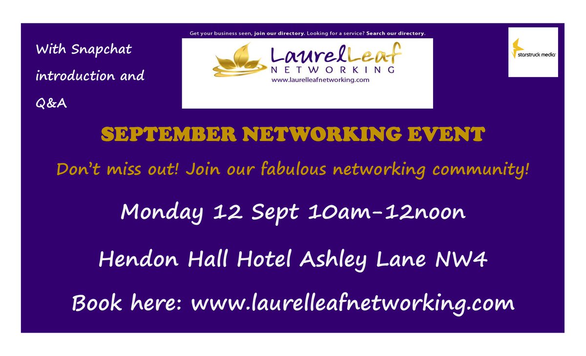 LaurelLeafChat's tweet photo. #networking #smallbusiness #networkingevents #londonbusiness #marketing #shareandpromote #business #soletrader 😃🍀 https://t.co/ishVrxUQ3Y