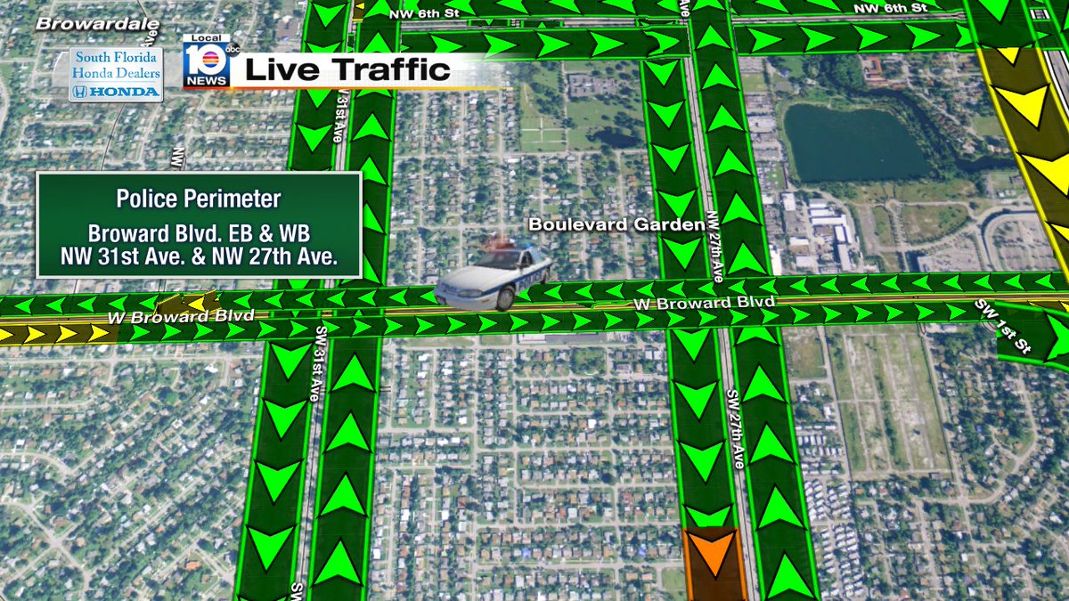 POLICE ACTIVITY: Avoid Broward Blvd from NW 31st Ave to NW 27th Ave. Traffic is being diverted. Use Sunrise #TRAFFIC https://t.co/bX6t4K8qrL