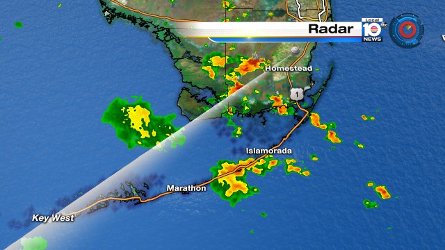 There are some wet areas this afternoon, particularly the middle and upper Keys and SW Dade co. https://t.co/4QXwuayVyS