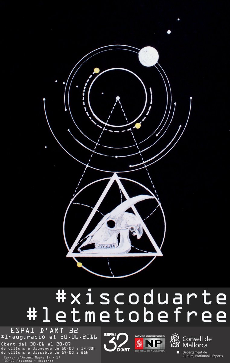 La #exposición de Xisco Duarte #letmetobefree.  #NovesPresències. Hasta el 21 de julio. #dibujo #cerámica #bronce