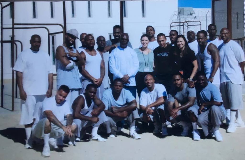 CossAthletics's tweet photo. Inside the prison yard with a few #cons at California City state prison! #didthetime with @conbody and @buzzfeed #… https://t.co/2VbmiqtgEN