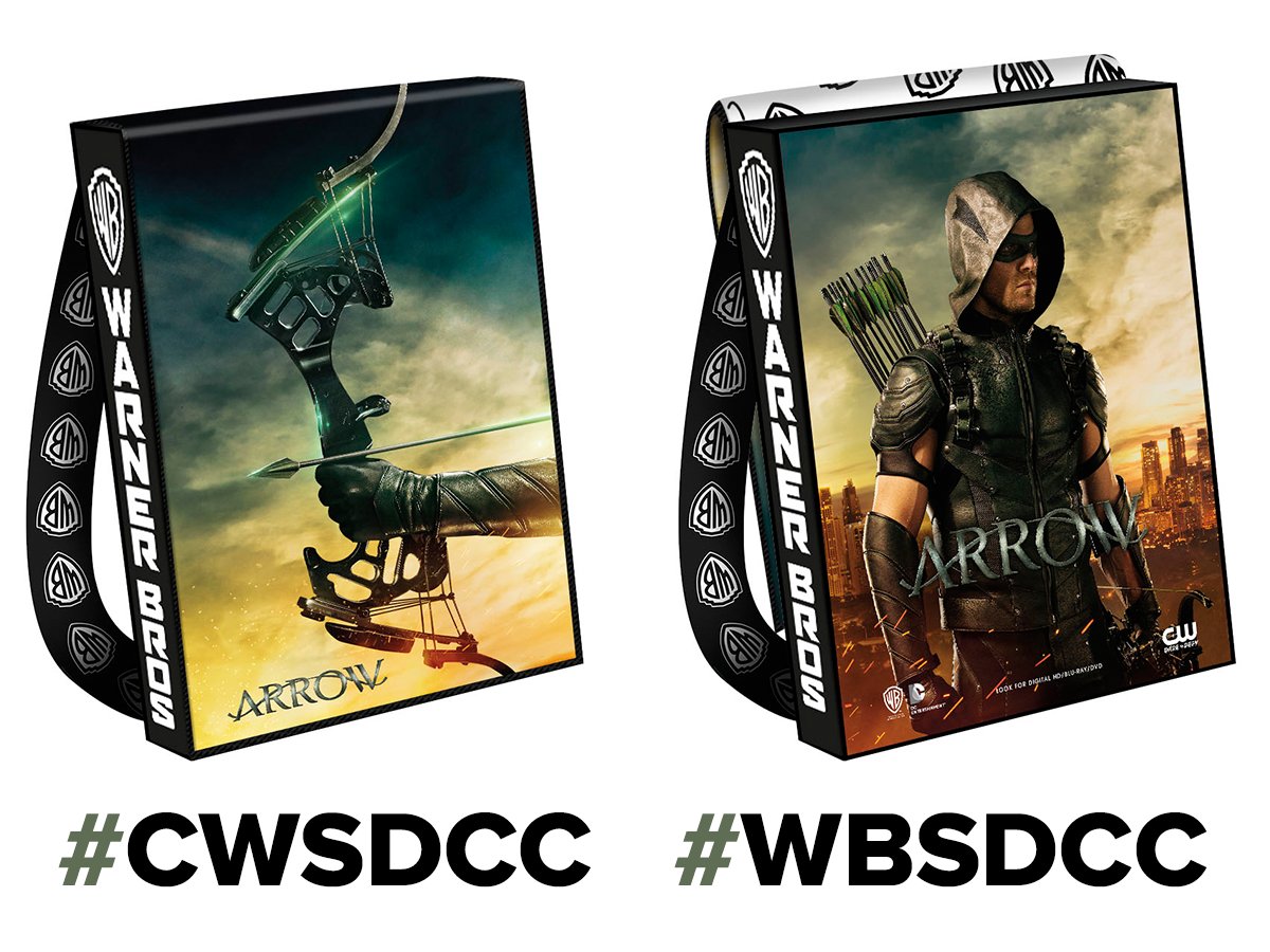 CW_Arrow's tweet photo. Heading to Comic-Con®? You might walk away with the official #Arrow bag! #CWSDCC #WBSDCC https://t.co/v6jn7dnmRi