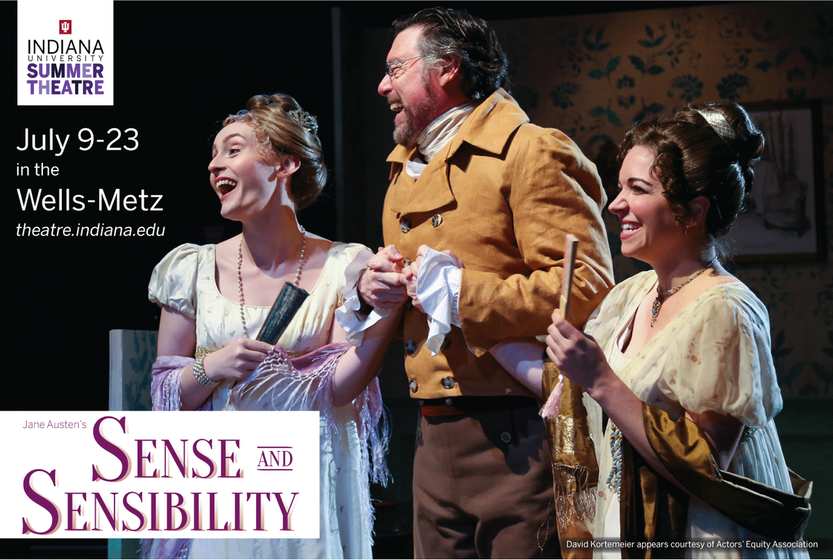 IUBloomington's tweet photo. This weekend: "Sense &amp; Sensibility" or "A Midsummer Night's Dream"? Why not both! Don't miss IU Summer Theatre! https://t.co/LTD220Etnj