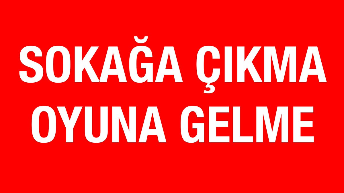 yagizefe's tweet photo. SOKAĞA ÇIKMA
OYUNA GELME https://t.co/4Smwiet5aV