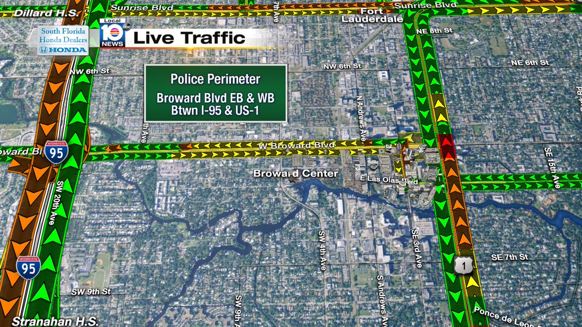POLICE PERIMETER: Broward Blvd between I-95 to the west and US-1 to the east. Avoid the area.  #TRAFFIC https://t.co/sXTpyOXVSp