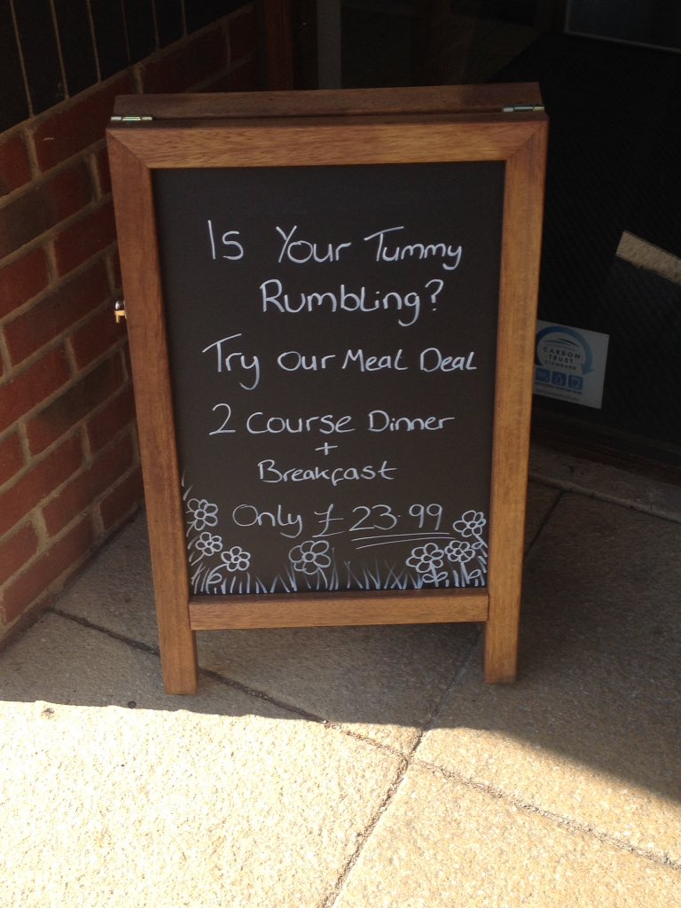 A-board going down a treat! Nearly half way to our target on day 1 <a href="/placemadebyyou/">A Place Made By You</a> <a href="/GabbMark/">Mark Gabb</a> #mealdealmission