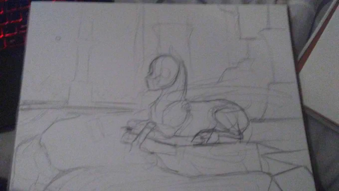 The WIP of a print I didn't quite get to finish for Bronycon. I'll be workin' on it to get it done soonish! :3 