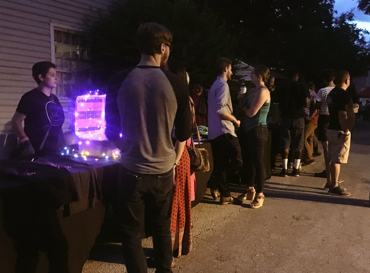 agumboot's tweet photo. Like what you heard tonight? Support our artists at the merch tables located btwn the Backyard + Frontyard stages! https://t.co/nKF3KMatOn