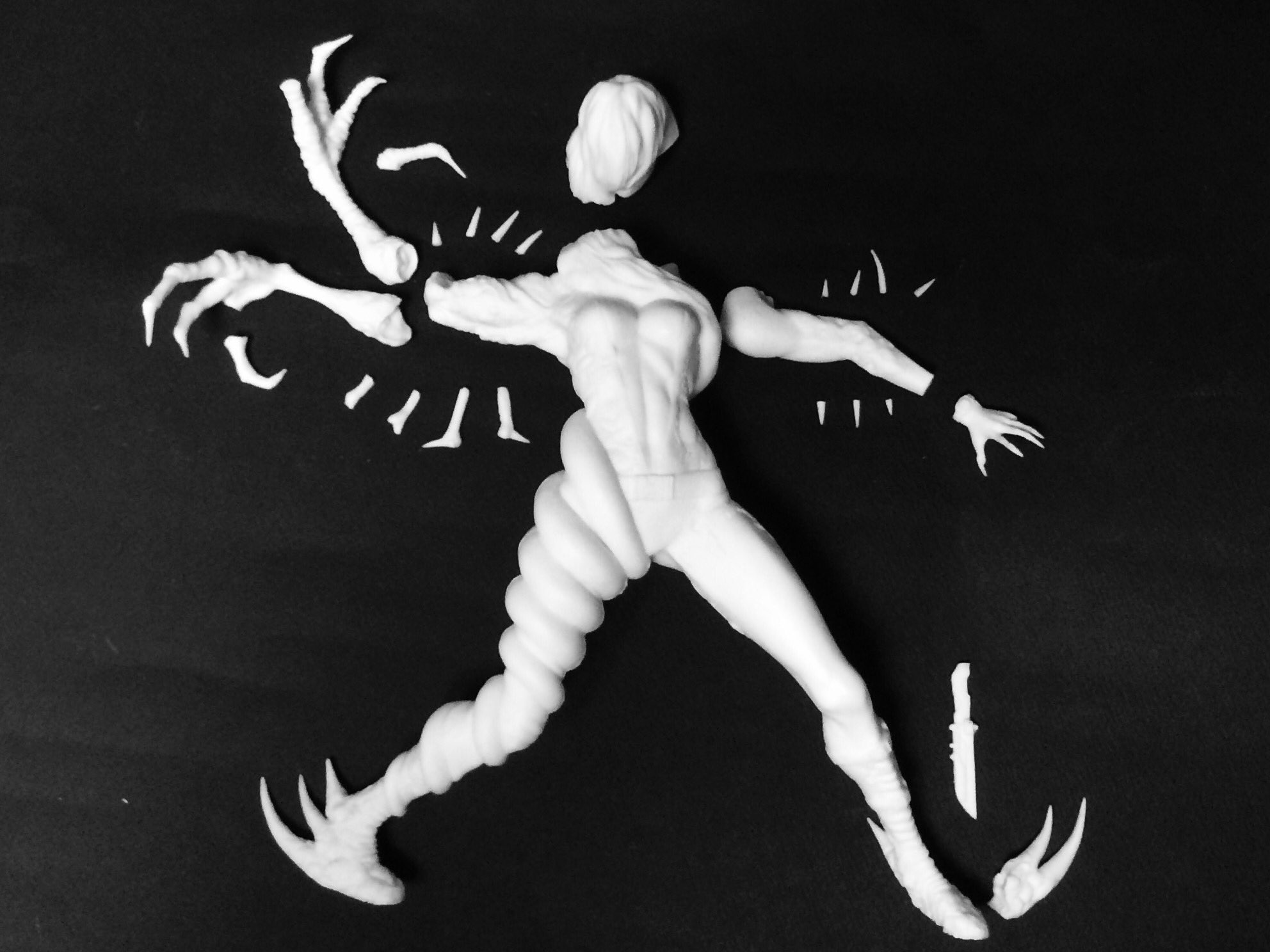 追記 新作 バイオハザードリベレーションズより Rachael Ooze レイチェルウーズ 1 6 約27cm パーツ数 25パーツ です バイオハザード レイチェルウーズ Wf16s ワンフェス