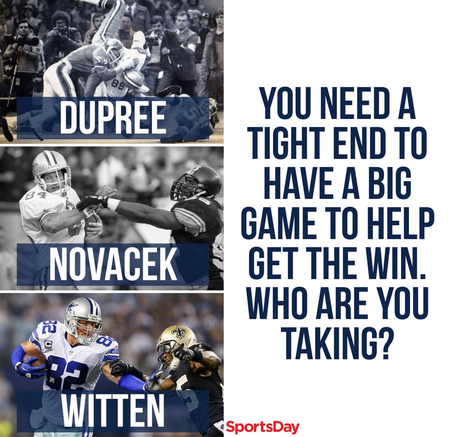 Who is the all-time greatest Dallas Cowboys tight end? Witten? Novacek? d-news.co/fooA302iymV
