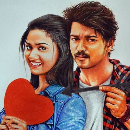 FC_Keerthy's tweet photo. #Thalapathy60 fan art
#Ilayathalapathy #Vijay #KeerthySuresh 
@actorvijay @KeerthyOfficial https://t.co/foM971mjxD