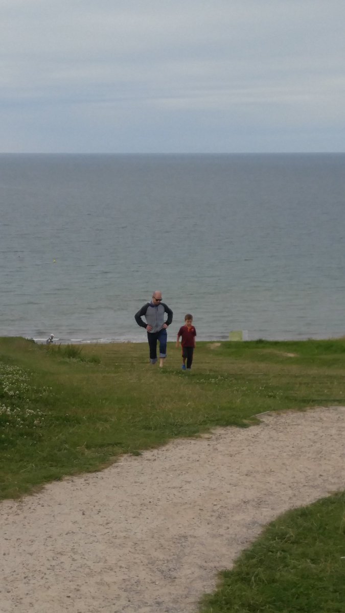 annradefeld's tweet image. Climbing Omaha Beach. #ww2history #learnbyexperience Prepared for visit using @brainpop