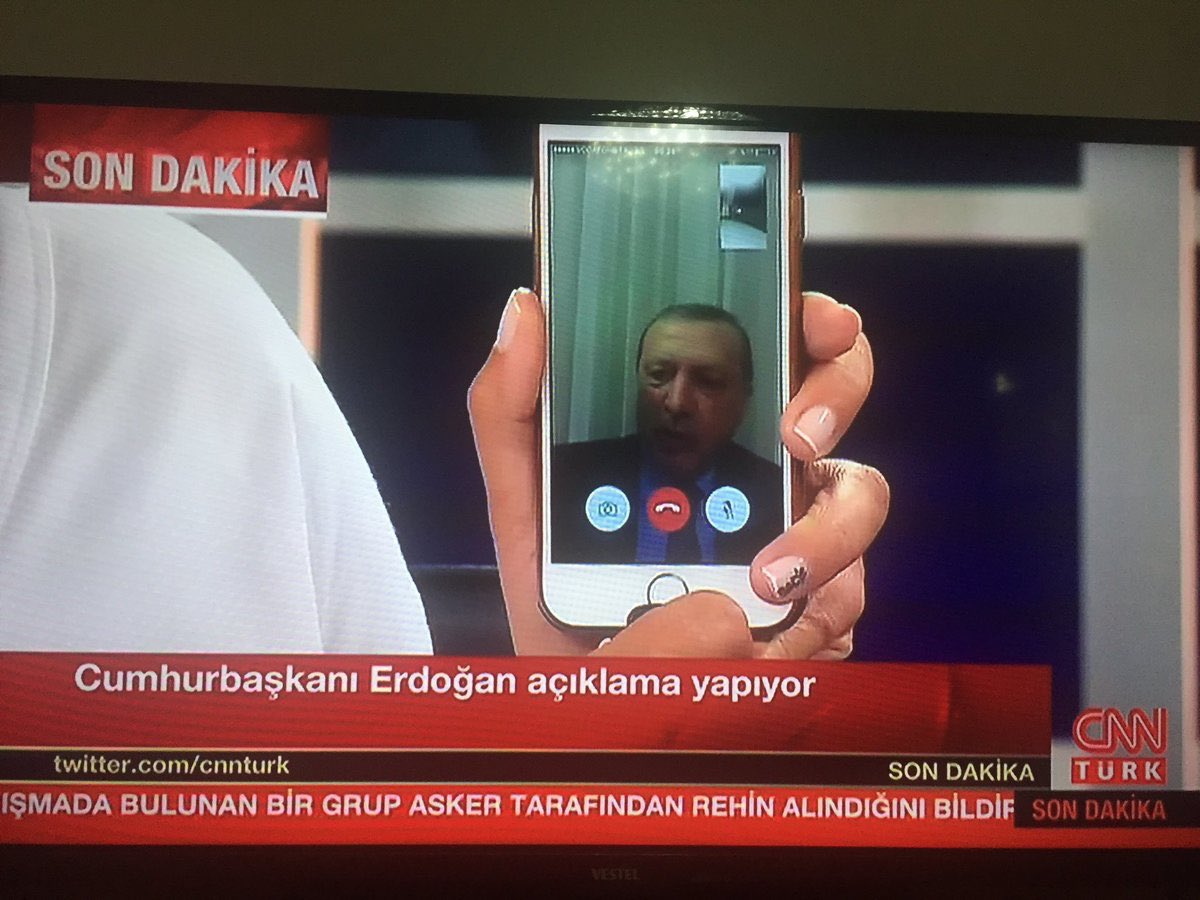 Calling out to the public via #Facetime!? #Turkey #peace