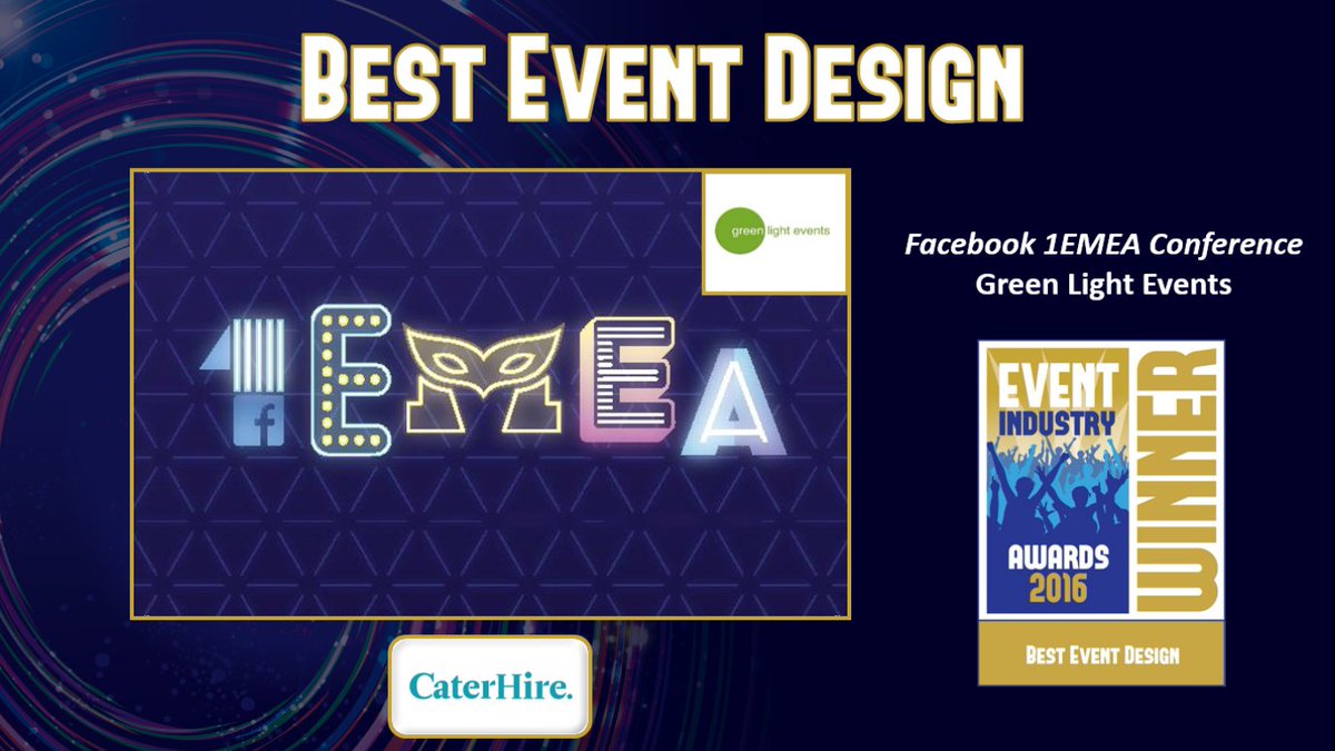 EventAwardsIRL's tweet photo. Well done to Facebook 1EMEA Conference @GreenLight_IRL on winning Best Event Design! #EventAwardsIRL https://t.co/XAf6Vks7gB