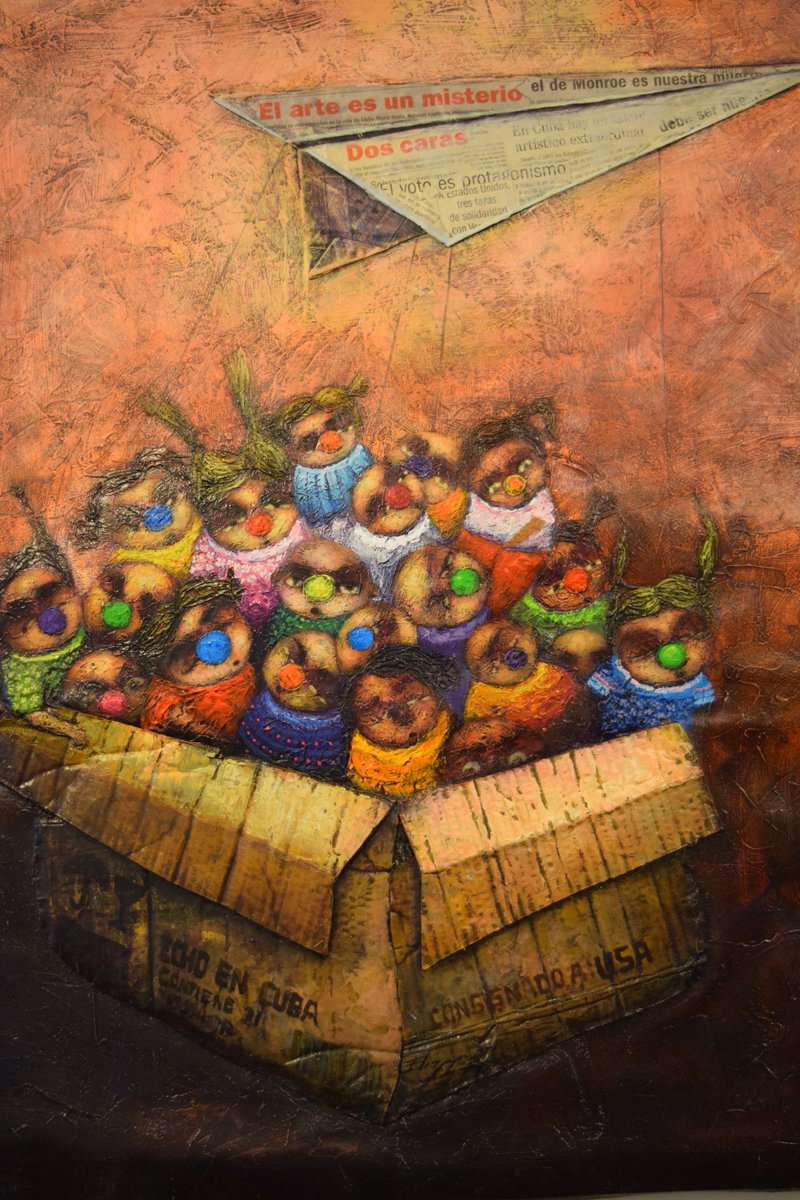 arch310635's tweet photo. Cuban contemporary exhibition continued.
https://t.co/X6MiYAa3ZR
#Cuban, art, #Abstract, #political, #intrigueing, https://t.co/nIigPPKhzl