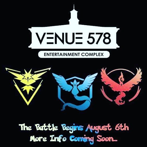 PokemonGo_FL's tweet photo. Who will takeover the @Venue578 Gym August 6th ?? #MYSTIC #Valor #Instinct 
Join us for an All Ages Battle ! https://t.co/NUrl1Ma1bq
