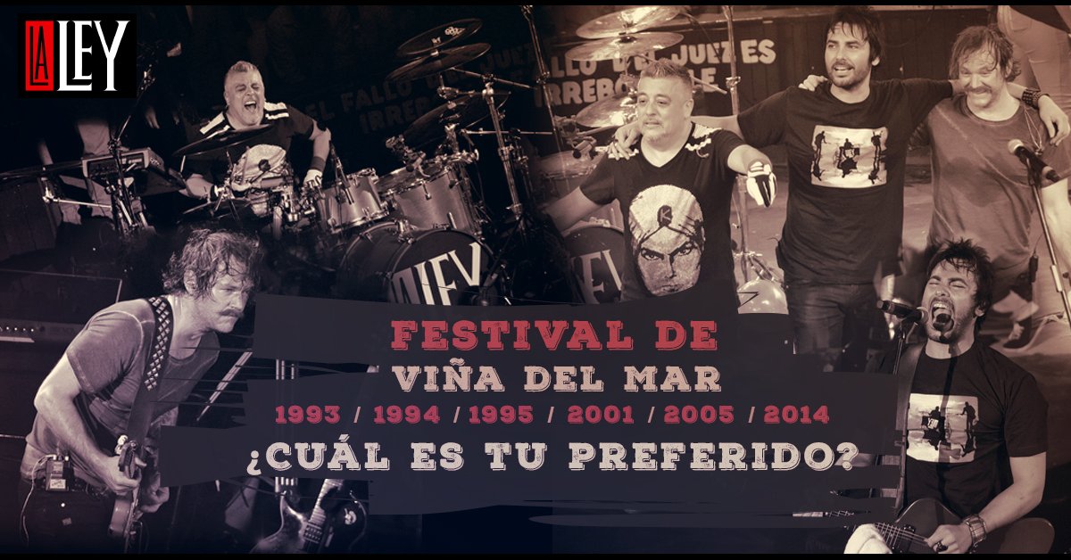 Estuvimos seis veces en el Festival de Viña del Mar... Cuál fue tu ocasión preferida?