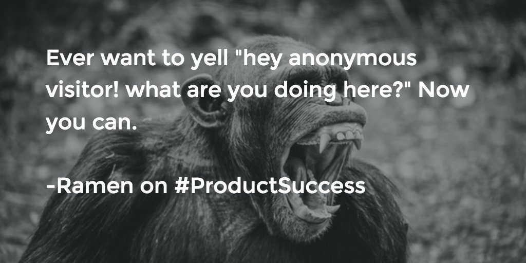 Ever want to yell "hey anonymous visitor! what are you doing here?" Now you can. buff.ly/20TpEUw