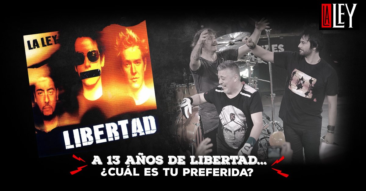 En mayo nuestro disco #Libertad cumplió 13 años... Cuál es tu canción preferida?