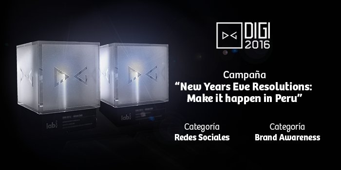 Promperu's tweet photo. Nuestra campaña digital “Deseos por año nuevo” fue reconocida en los #premiosDIGI2016 → https://t.co/HDJJAjvSBX. https://t.co/SSf3jkhJrT