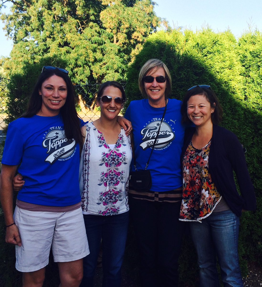 kendraleiko's tweet photo. Chestnut Street teachers supporting @aftopper. Love crossing paths w/this one! #electTopper #golocal #summerlife https://t.co/uQLVwSSZsQ