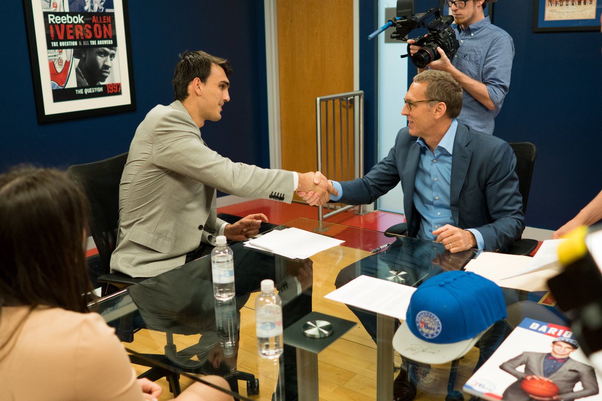 sixers's tweet photo. The homie Dario has arrived. #PHILAfirst

[ 📷 » https://t.co/mcSdlb75jB ] https://t.co/yeMy7I7vVA