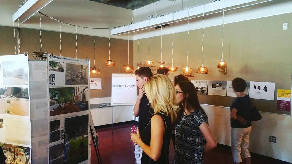 ASUDesignSchool's tweet photo. Great opening reception for the Design Primer exhibition.  Lots of proud parents! https://t.co/D9JNDAXOnl https://t.co/JP2auLhygw