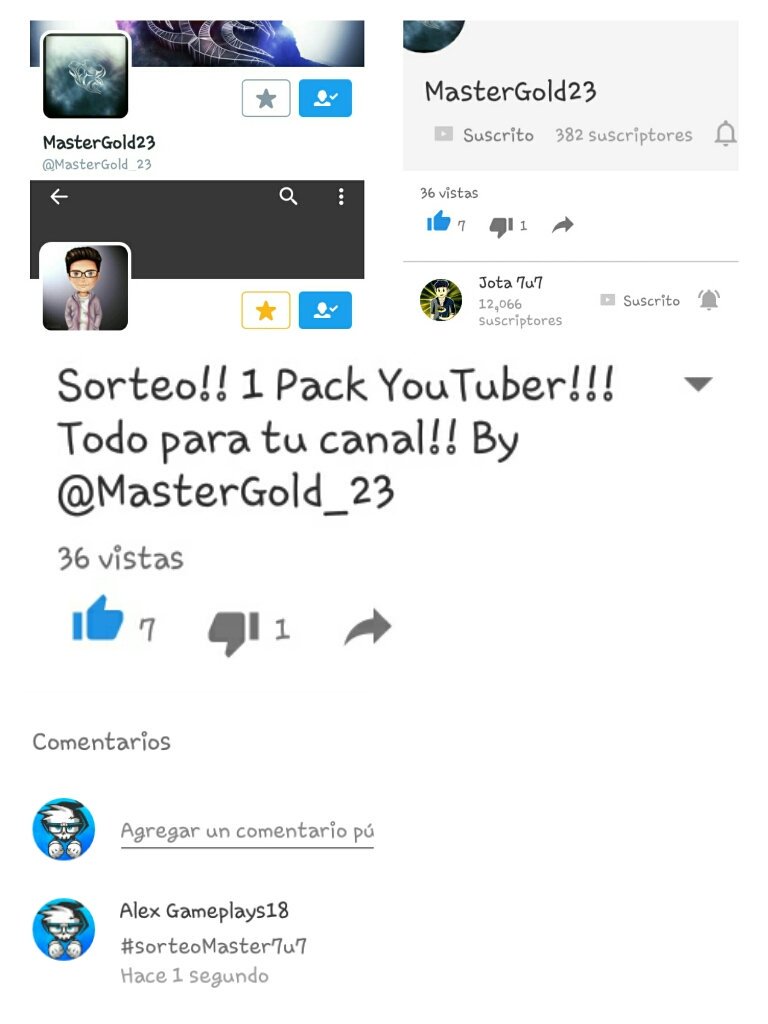Alexgameplay81's tweet photo. @Jota7u7 #sorteoMaster7u7 https://t.co/M8ghjriIUU