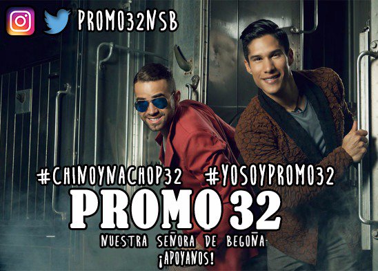 promo32nsb's tweet photo. ¿Aceptan ser nuestros padrinos? #ChinoYNachoEnValencia #RadioUniversoTour2016 #ChinoYNachoP32 #ForumDeValencia https://t.co/hH1Qq7eOcO