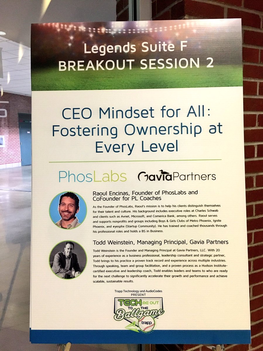 TrappTechnology's tweet photo. Don't miss #CEO mindset for all! Session 2 at #techmeout16 @phoslabs @RaoulEncinas https://t.co/cSYsxXbzCn