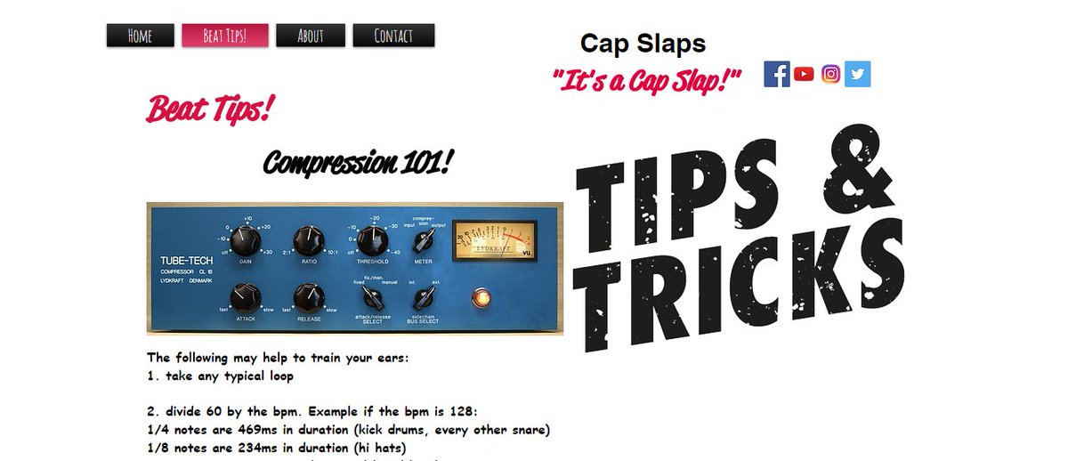 CapSlaps's tweet photo. Beat Tips! https://t.co/XqvMtbNYFH Buy Beats Online. #1 Site To Buy Hip Hop Beats For Sale! #BeatsForSale #BuyBeats https://t.co/jw5TRbgtGJ