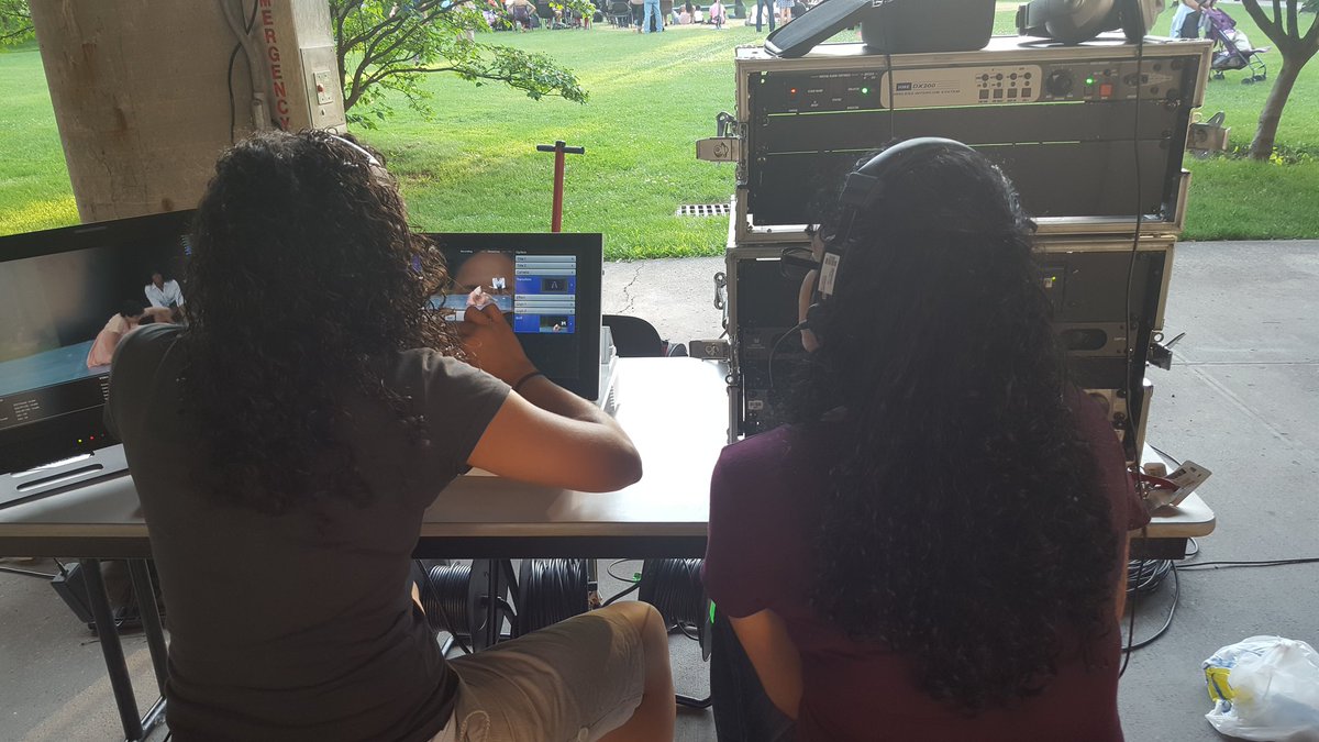 BronxnetTV's tweet photo. Our control room for tonight's performance of #GrowingUpShe! The full show will be on https://t.co/RxZZcyf7Bf https://t.co/zbsa3jU0Bz