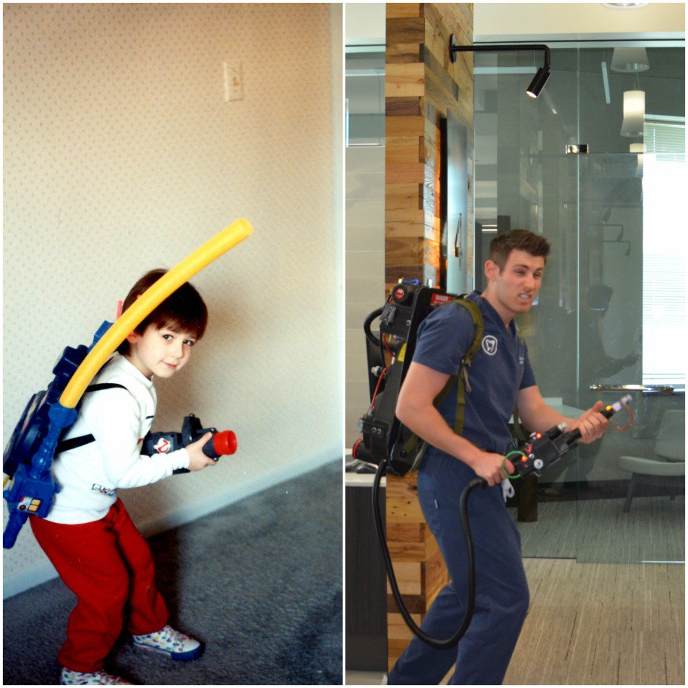 KSDentalCenter's tweet photo. Dr. Papinsick has been busting ghosts since 1984!  Enjoy the movie tonight! #Ghostbusters #WhoYouGonnaCall https://t.co/UQbBsV9nRY