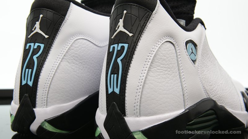 jordan 14 oxidized green on feet