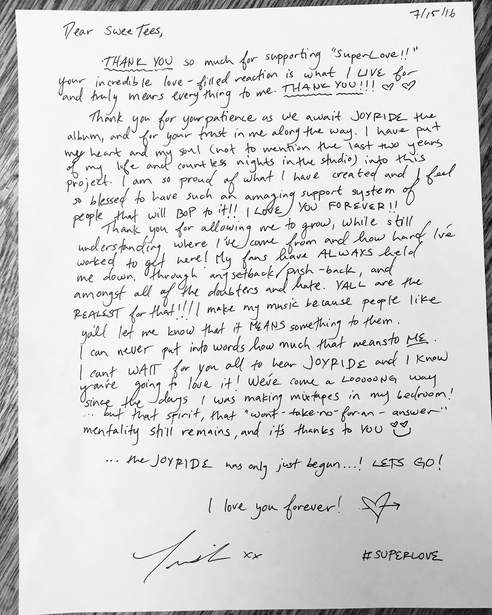 Tinashe's tweet photo. To my fans, I love you 💘 #SuperLove https://t.co/dE7MtgHwbJ https://t.co/P7XvbJ65bv