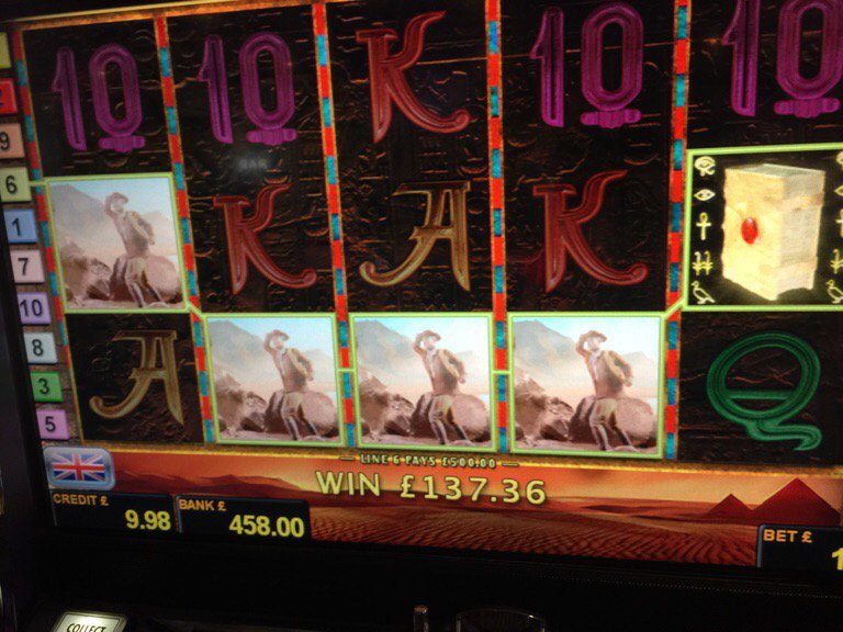 GentingBPLSlots's tweet photo. Look at this, a £500 line on 'The Book Of Ra', a fab win for a £1 bet. And one happy player! Congrats from us! https://t.co/yQ9G7OCNG6